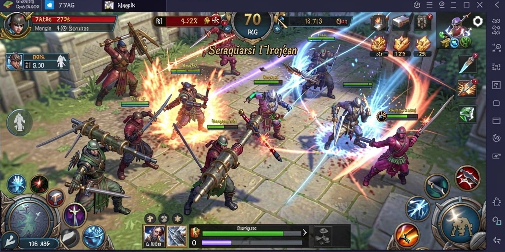Tangkapan layar gameplay <strong>77AG</strong> menunjukkan strategi dan taktik yang mendebarkan.