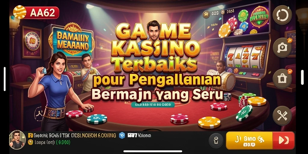 Tampilan menarik dari gameplay Kasino yang mendebarkan.