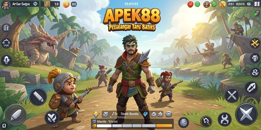 Screenshot APEK88 menampilkan petualangan di dunia terbuka yang menakjubkan.
