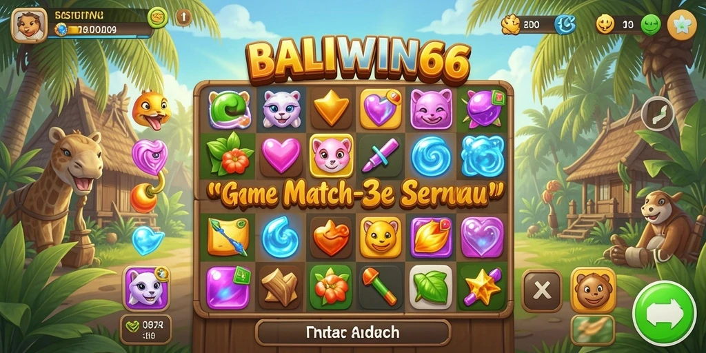 Tampilan gameplay BALIWIN66 yang penuh warna dan menarik.