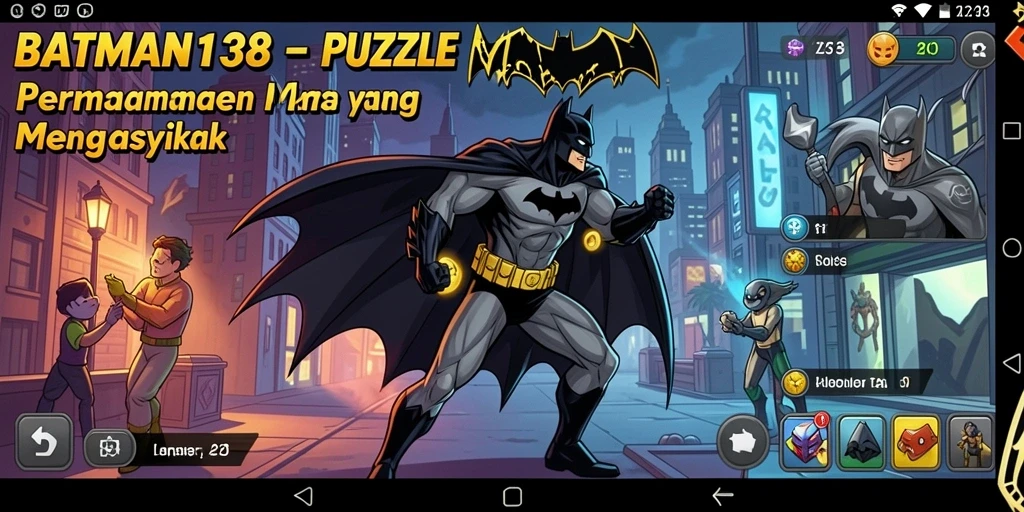 Tampilan gameplay seru dan menantang dari BATMAN138.