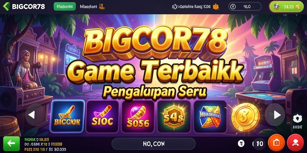 Screenshot menunjukkan keseruan gameplay mesin slot BIGCOR78.