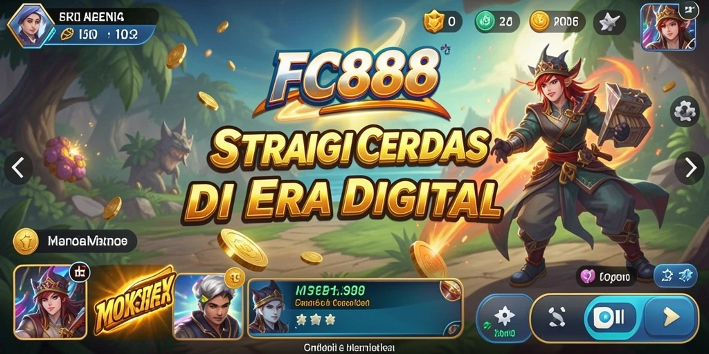 Screenshot gameplay FC888 menunjukkan pertempuran strategi yang mendebarkan.