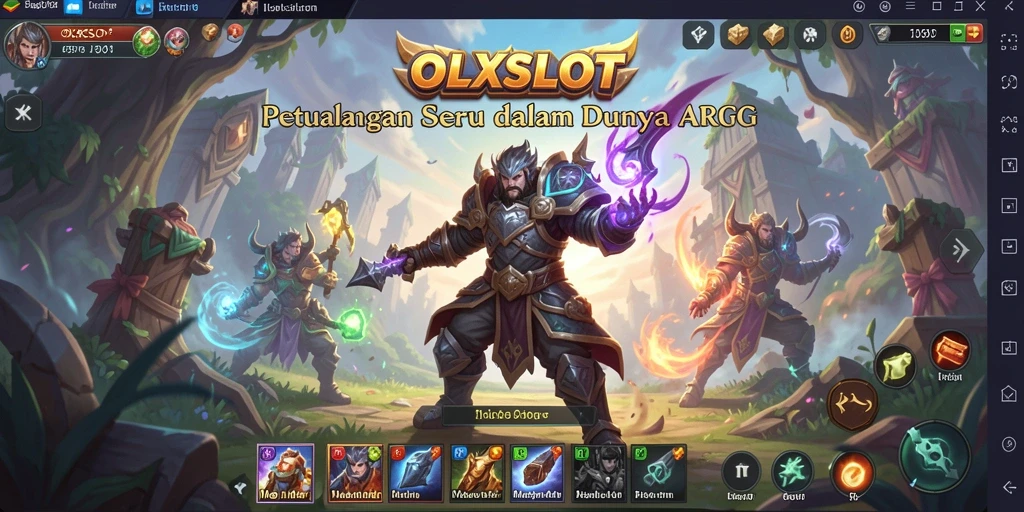 Tampilan gameplay menegangkan di dalam OLXSLOT ARPG.