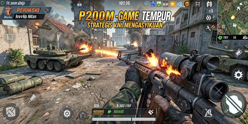 Tampilan gameplay P200M yang menegangkan dan penuh aksi.