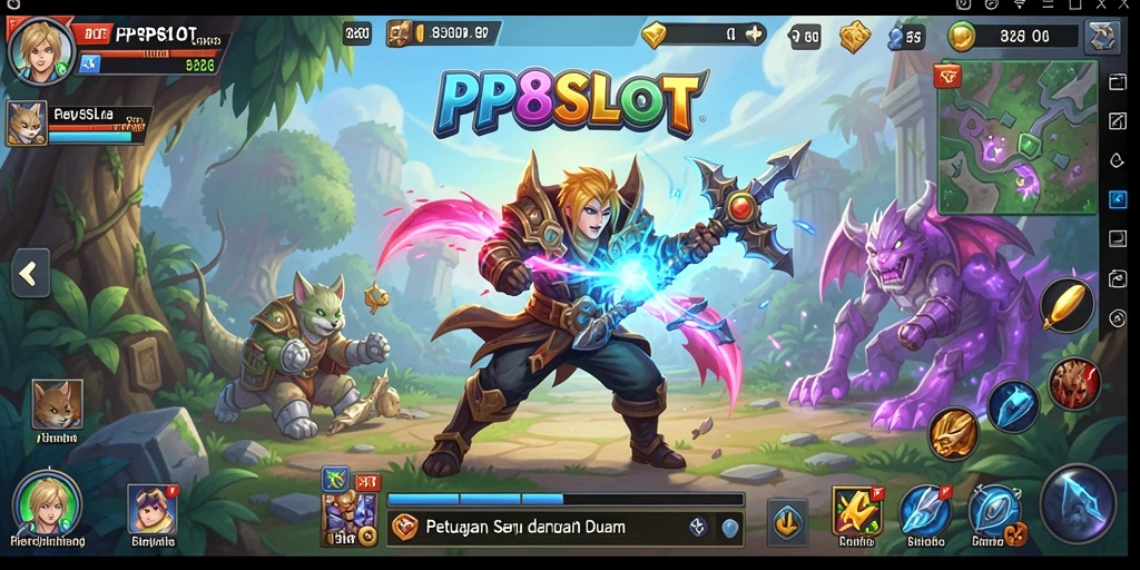 Tampilan menarik dari gameplay RPG di PP8SLOT.