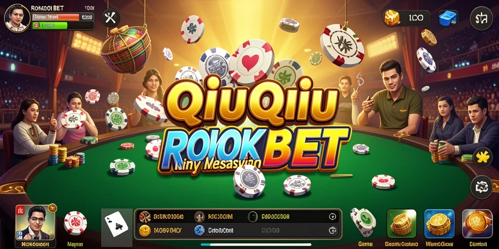 Tampilan gameplay ROKOKBET yang seru dalam permainan QiuQiu.