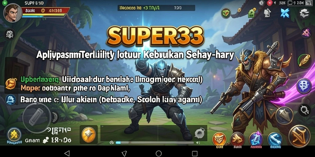 Tampilan intuitif dari <strong>SUPER33</strong> yang menyederhanakan manajemen harian.