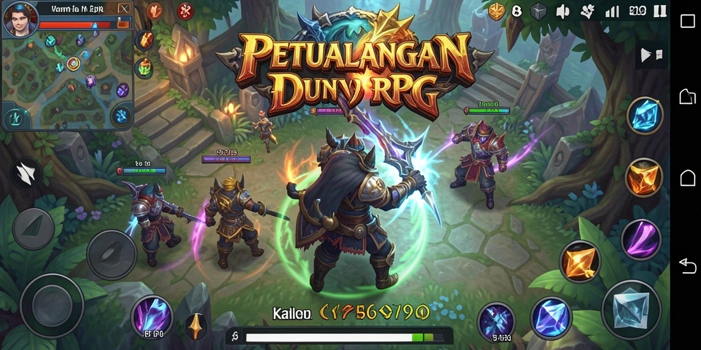 Tampilan gameplay mendebarkan dari V98 dengan aksi RPG seru.