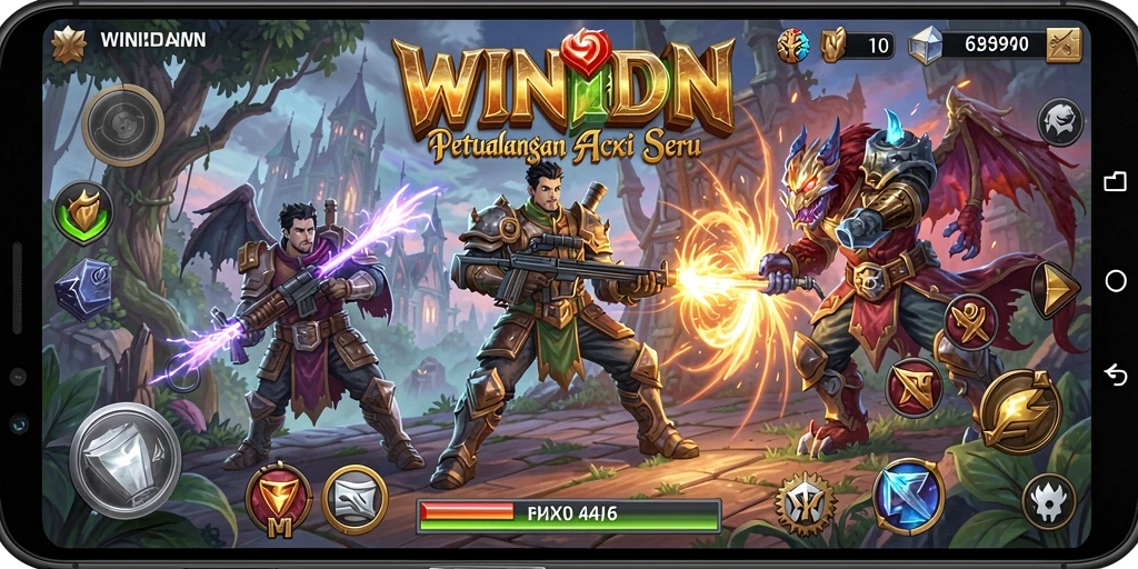 Menampilkan gameplay epik dalam dunia fantasi WINIDN.